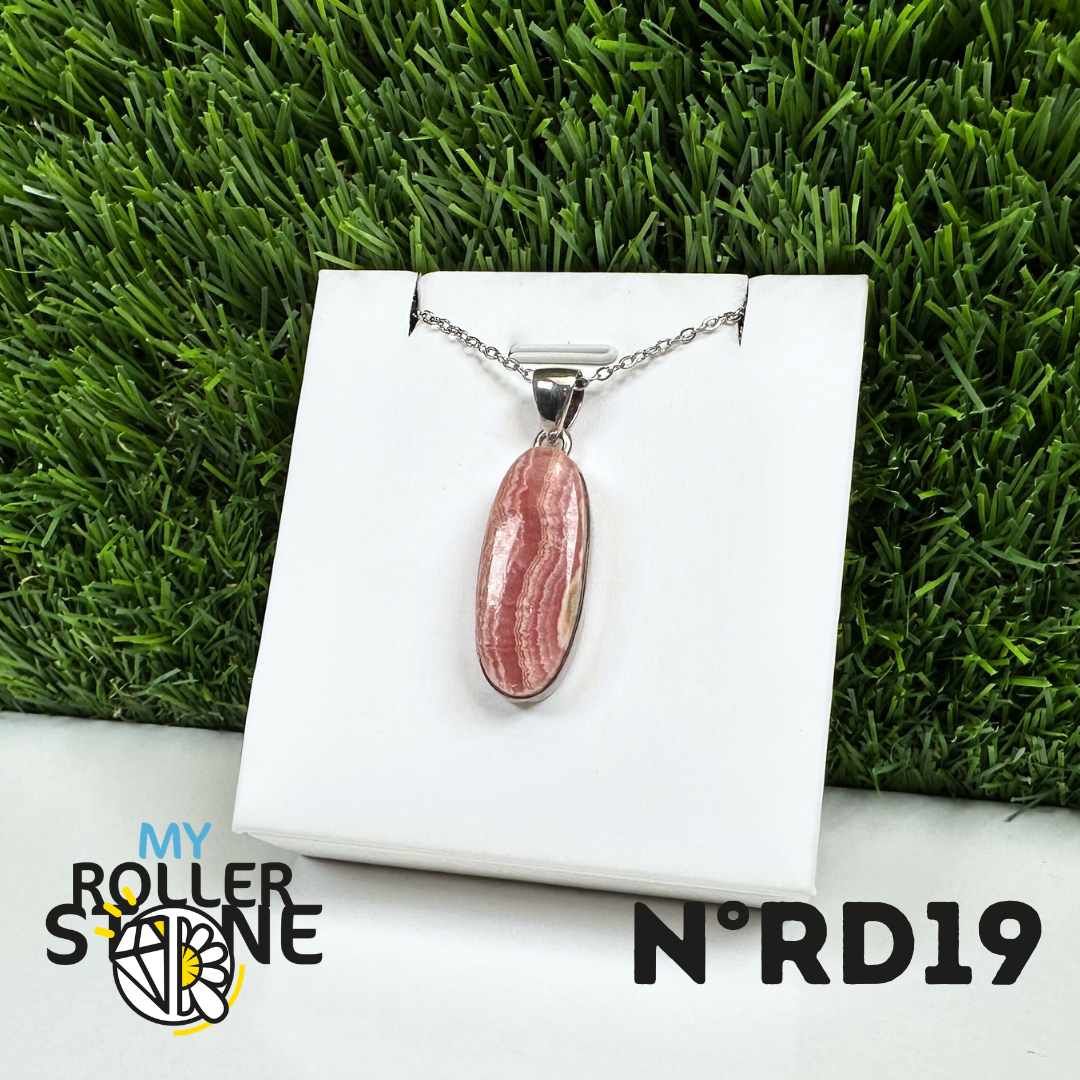Pendentif Argent Rhodochrosite #19
