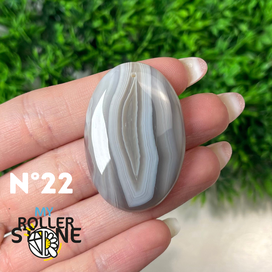 Pendentif Agate du Botswana 5A percé