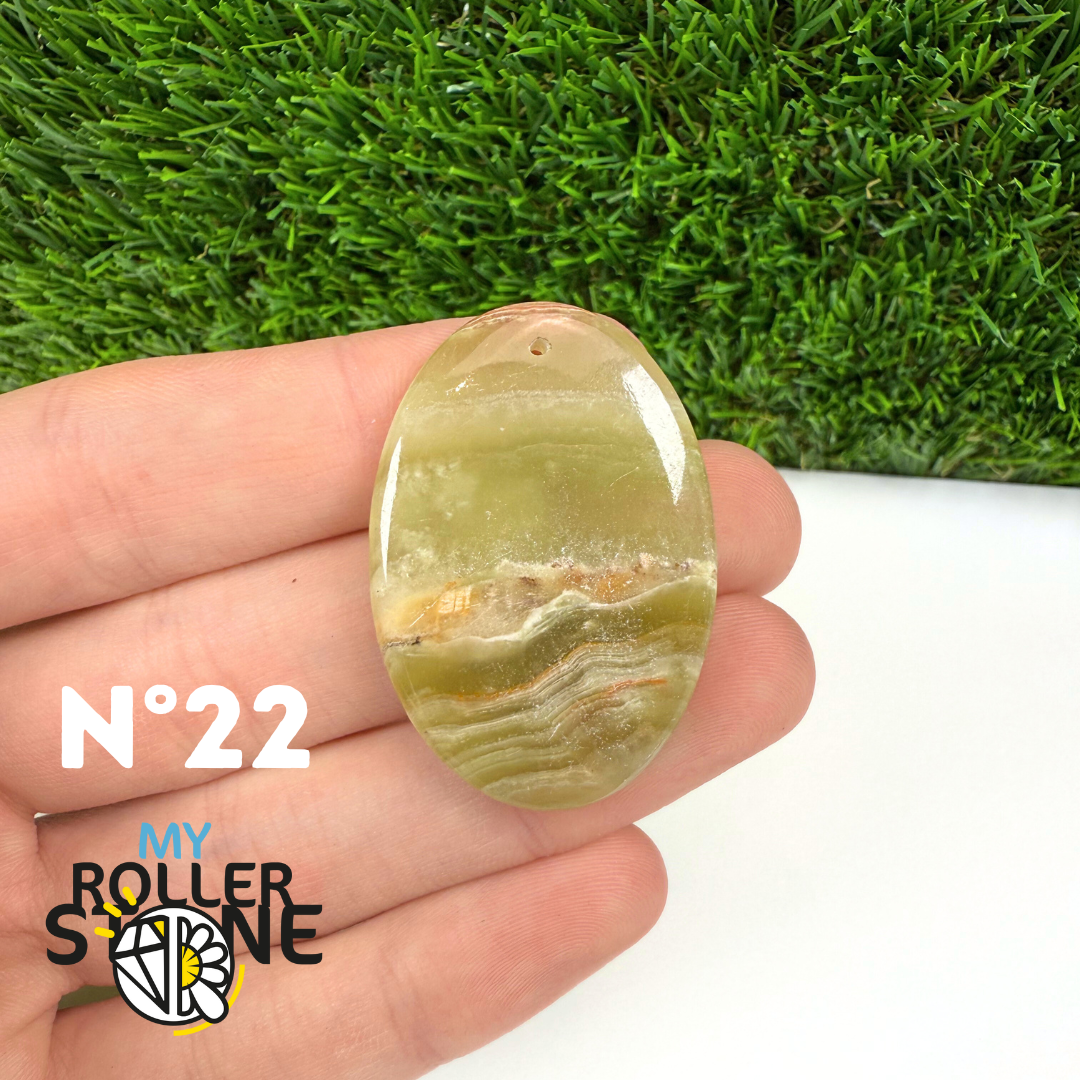 Pendentif Calcite Verte 5A Percé