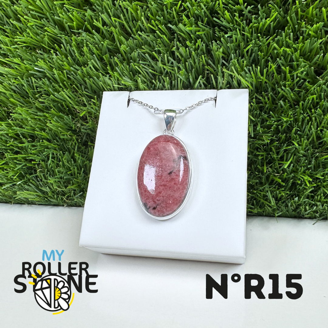 Pendentif Argent Rhodonite Australienne #15