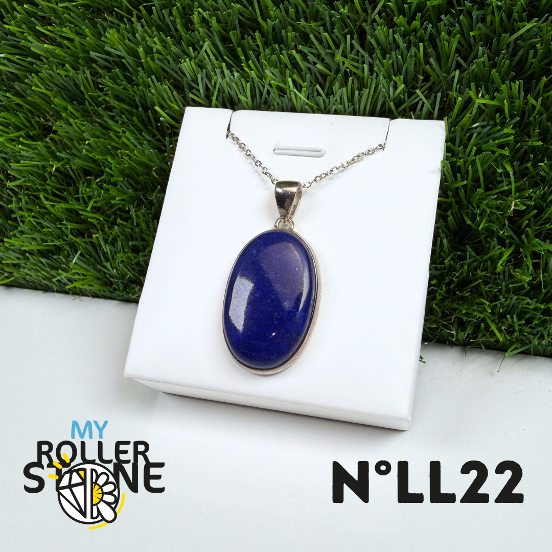 Pendentif Argent 925 Lapis Lazuli #22
