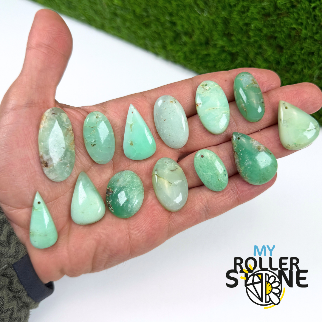 Pendentif Chrysoprase Percé