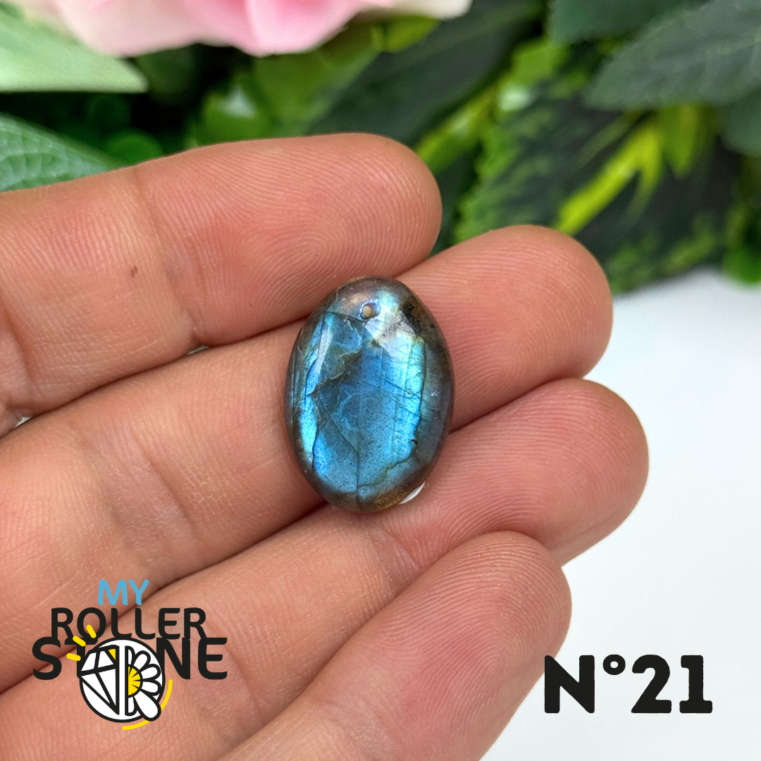 Pendentif Labradorite Blue fire percé 5A