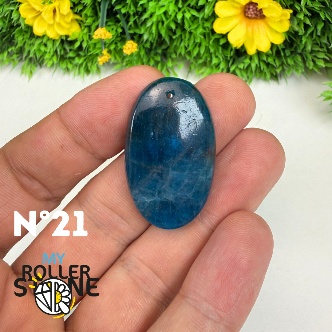 Pendentif Apatite bleue 3A