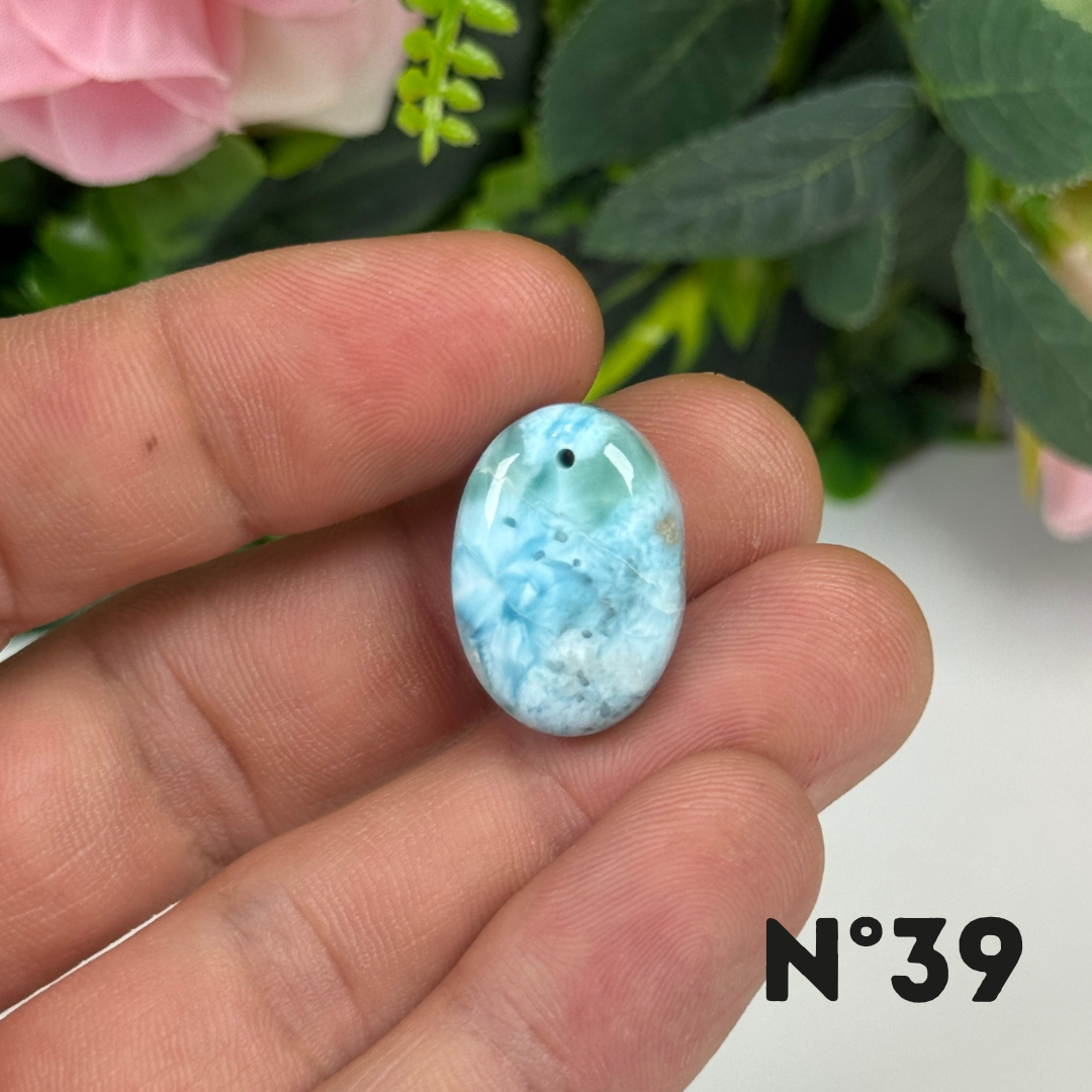 Pendentif Larimar 5A percé