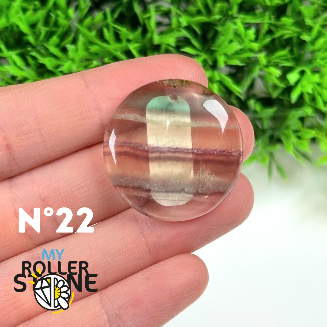 Pendentif Percé Fluorite 5A