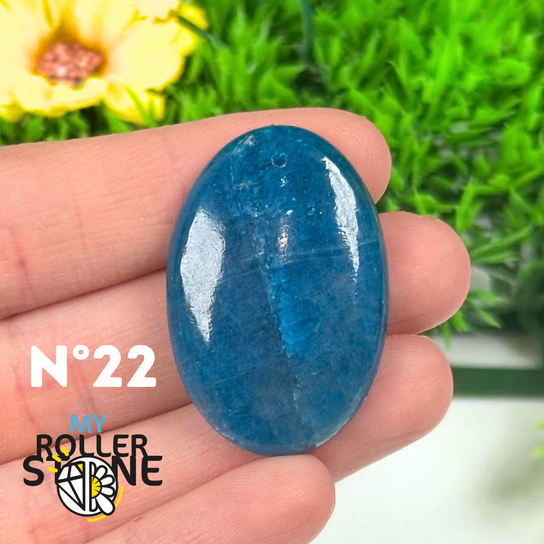 Pendentif Apatite bleue 5A