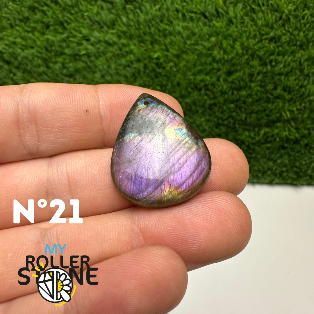 Pendentifs Labradorite Violette forme Libre 5A