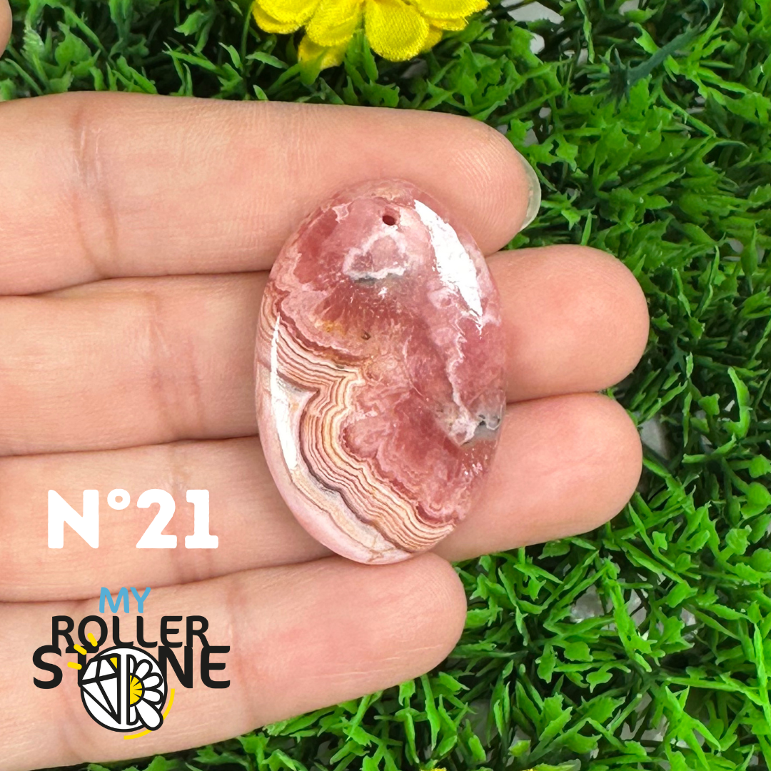 Pendentif Percé Rhodochrosite