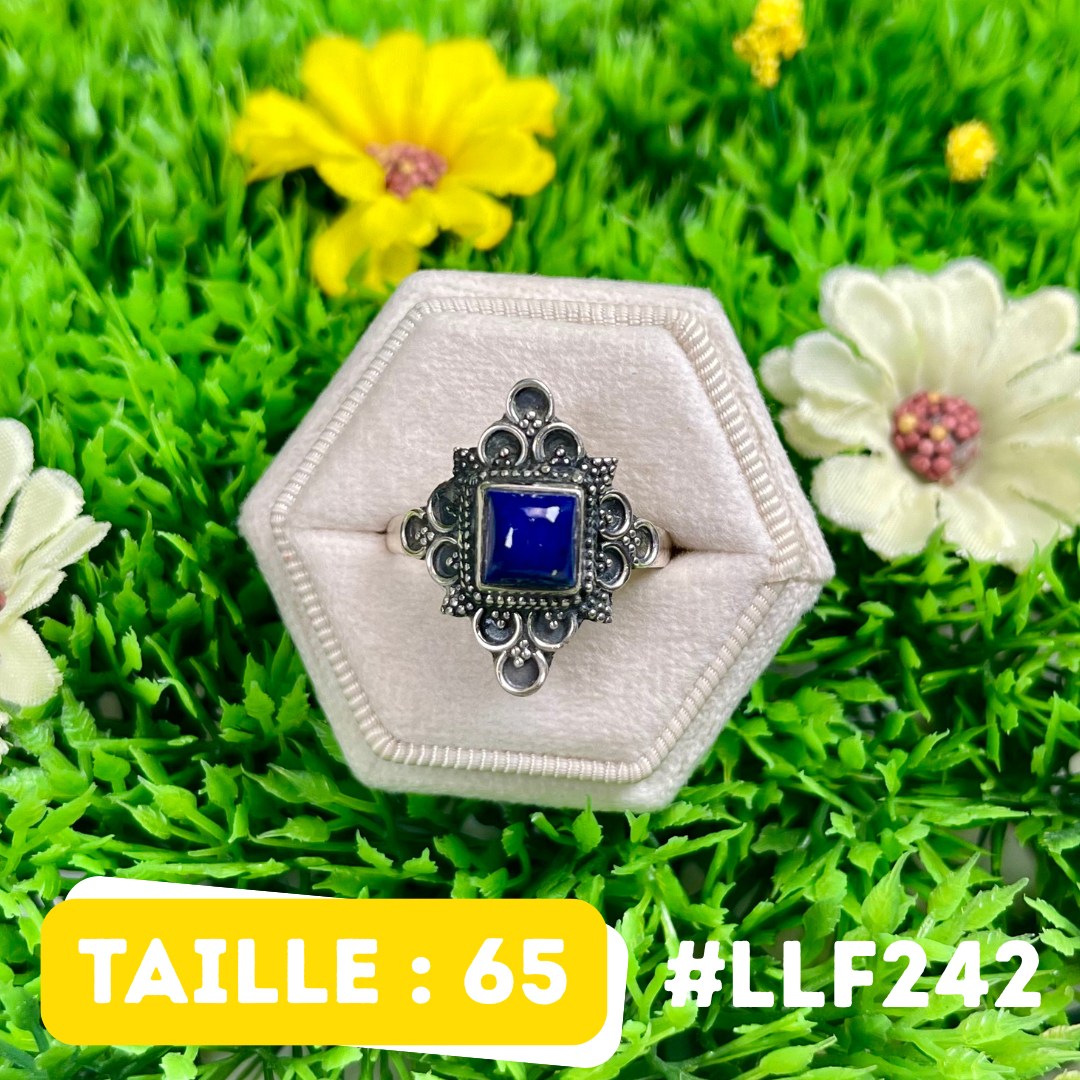 Bague Argent 925 Lapis Lazuli #LLF242