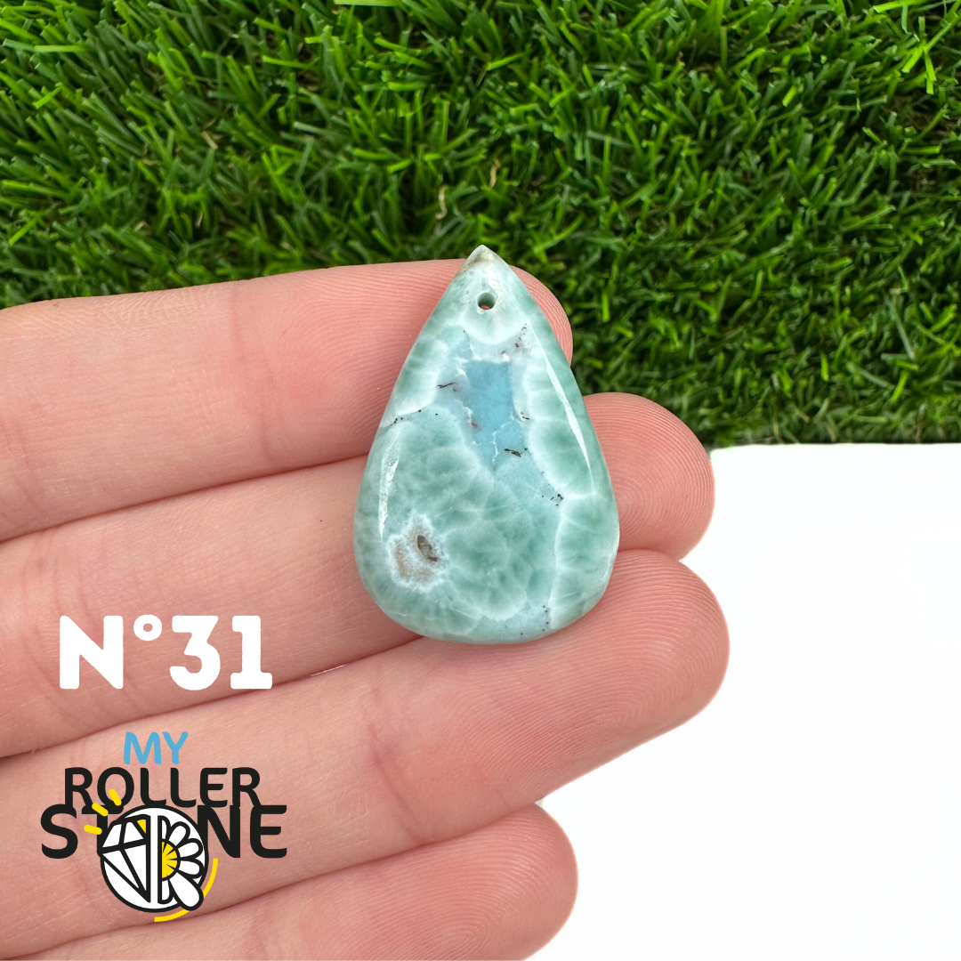 Pendentif Larimar 5A percé
