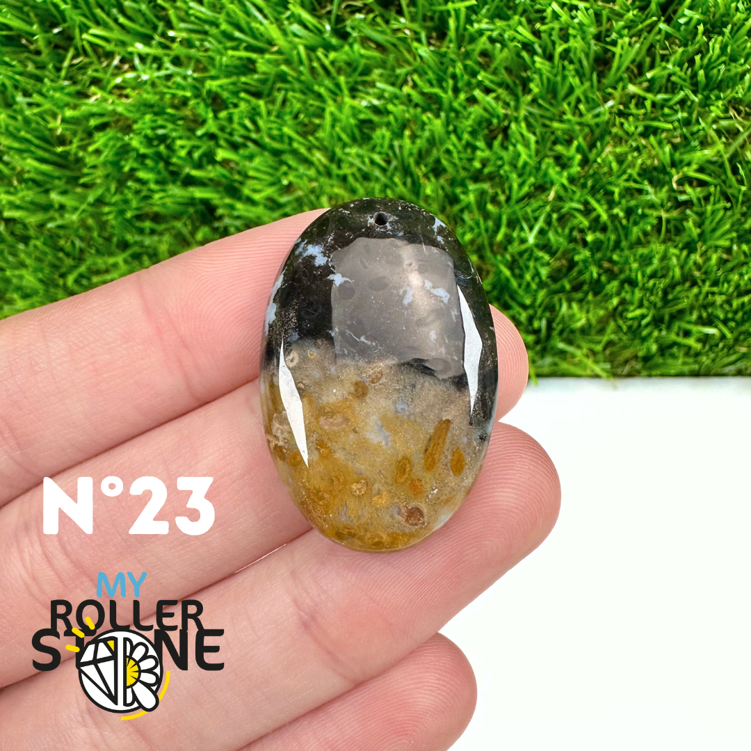 Pendentif Agate Racine de Palmier