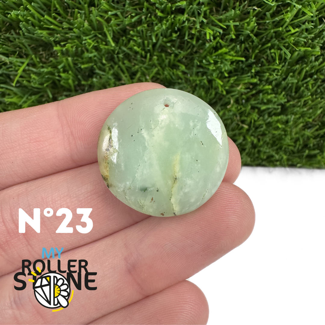 Pendentif Chrysoprase Percé
