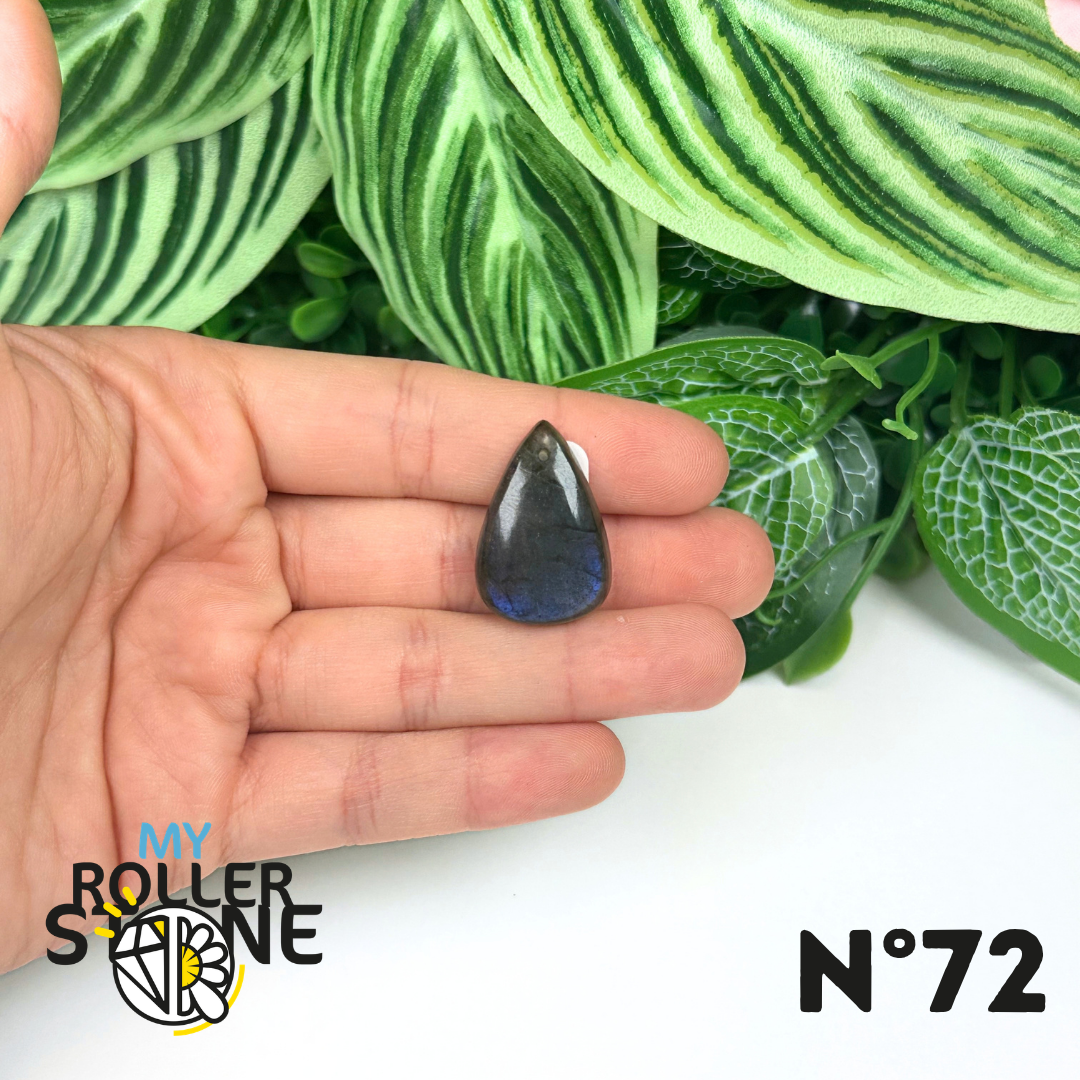 Pendentif Labradorite blue fire percé 5A
