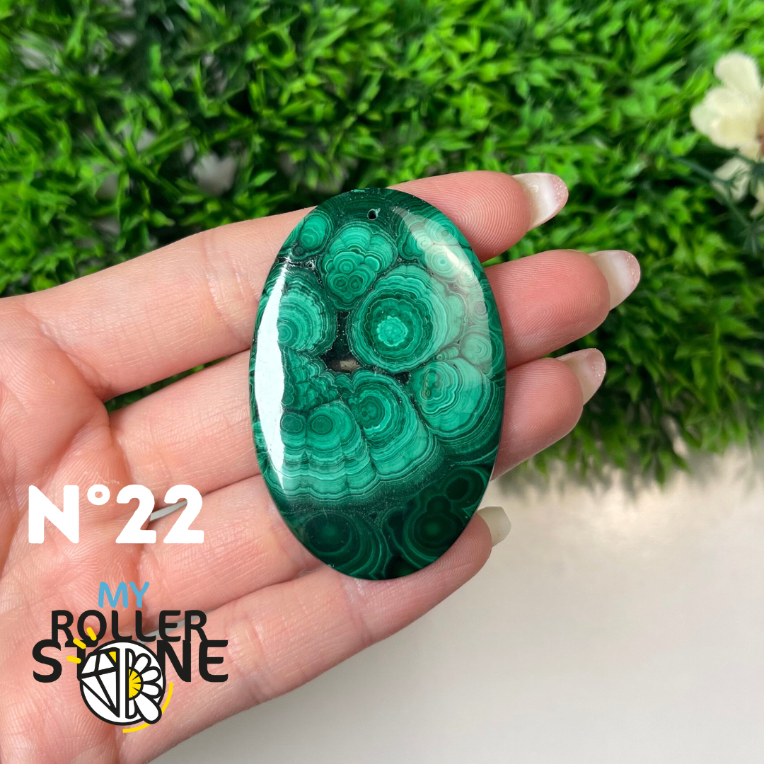 Pendentif Malachite 5A percé