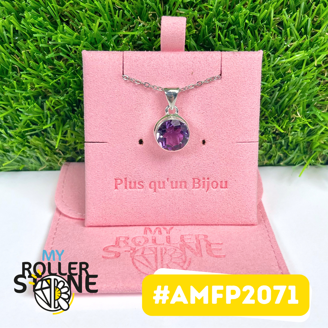 Pendentif Argent 925 Améthyste Facettée #AMFP2071