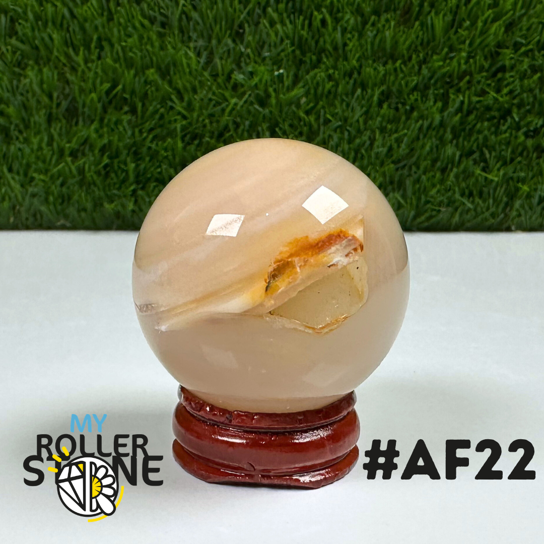Sphère Agate Fleur