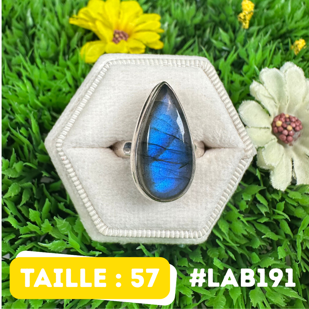 Bague Labradorite Bluefire #LAB191