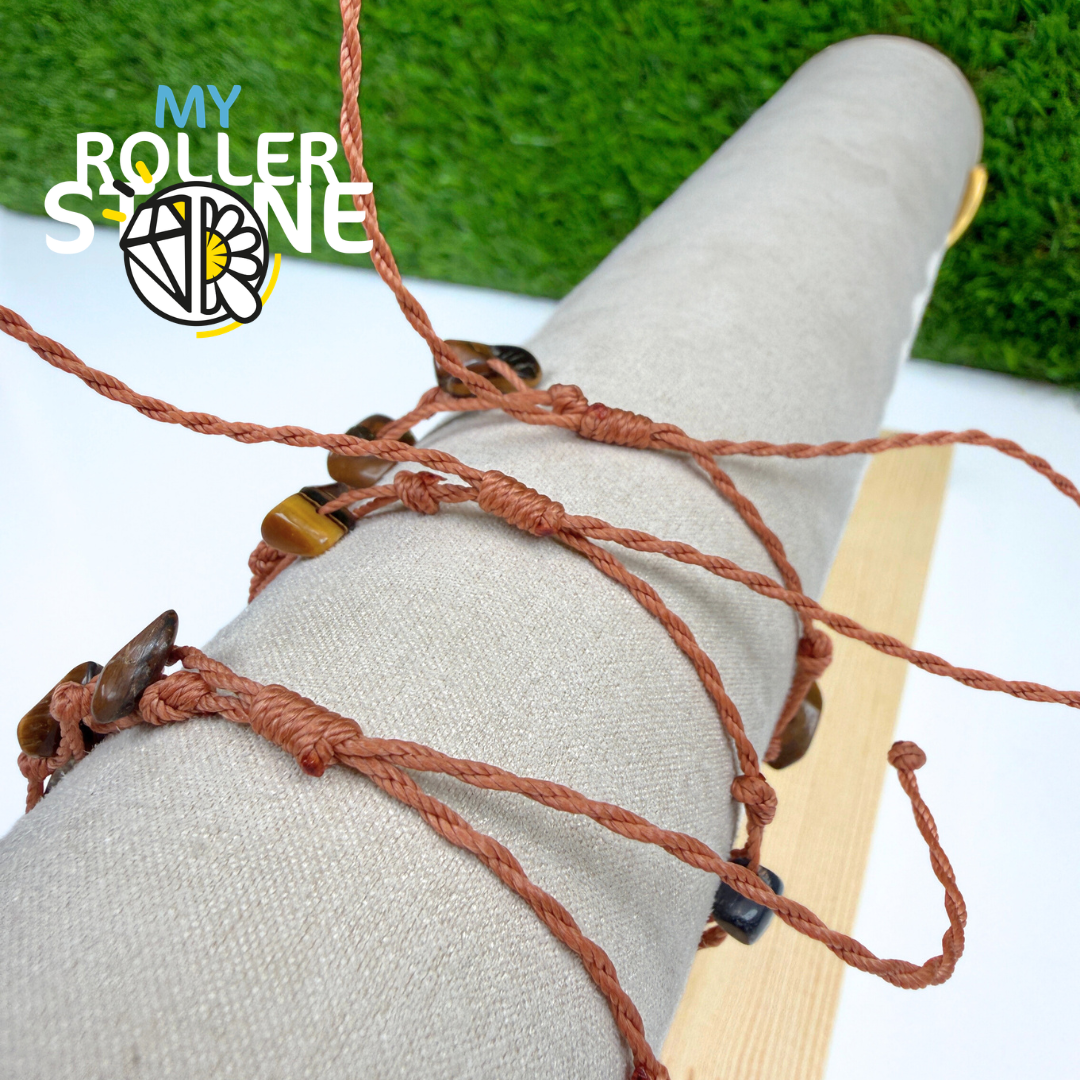 Bracelet Oeil de Tigre Cordon Ciré