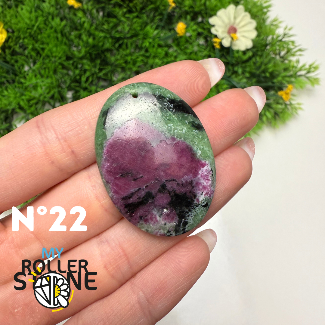 Pendentif Ruby Zoïsite 5A percé