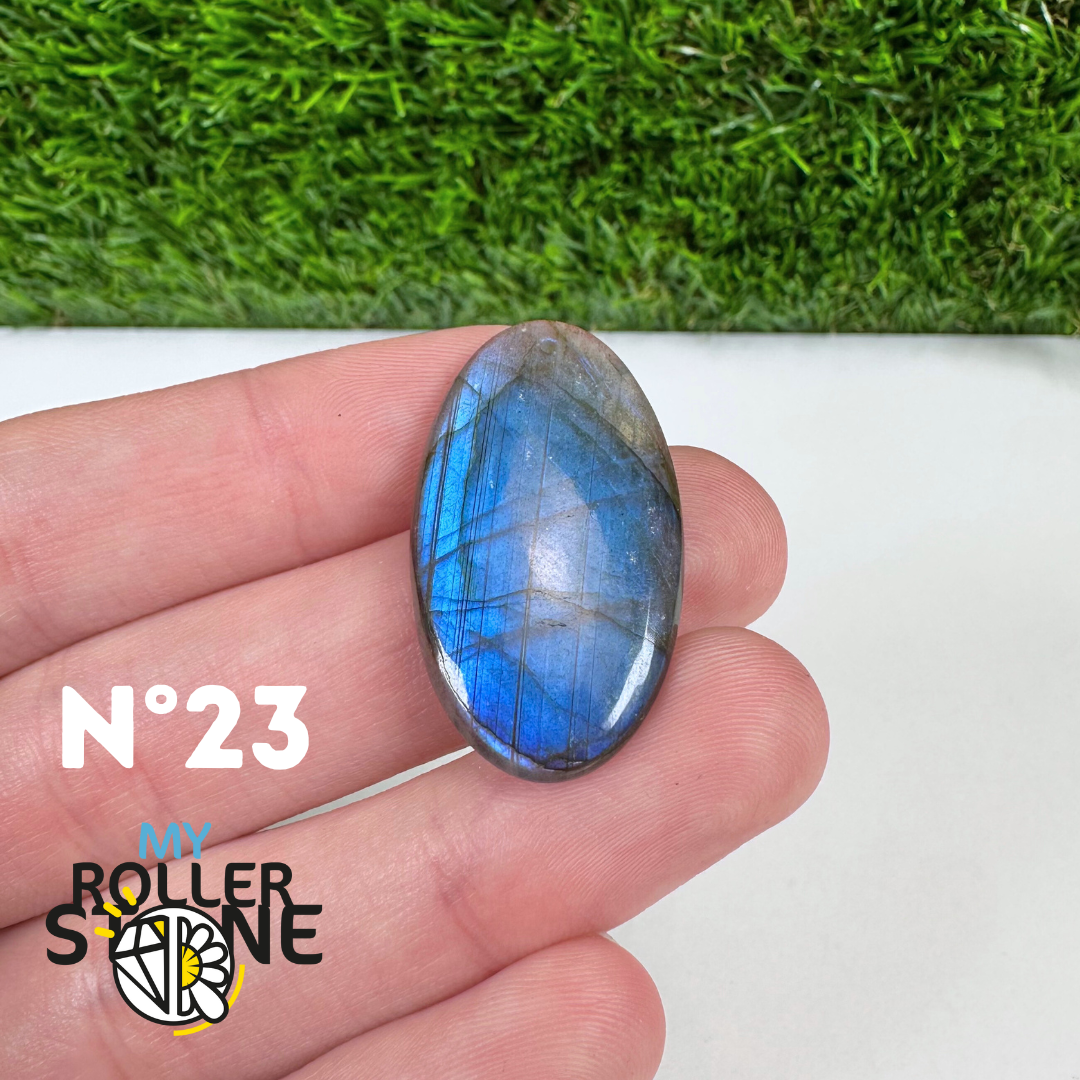 Pendentif Labradorite blue fire percé 5A