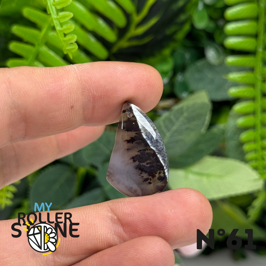 Pendentif Percé Opale Dendritrique