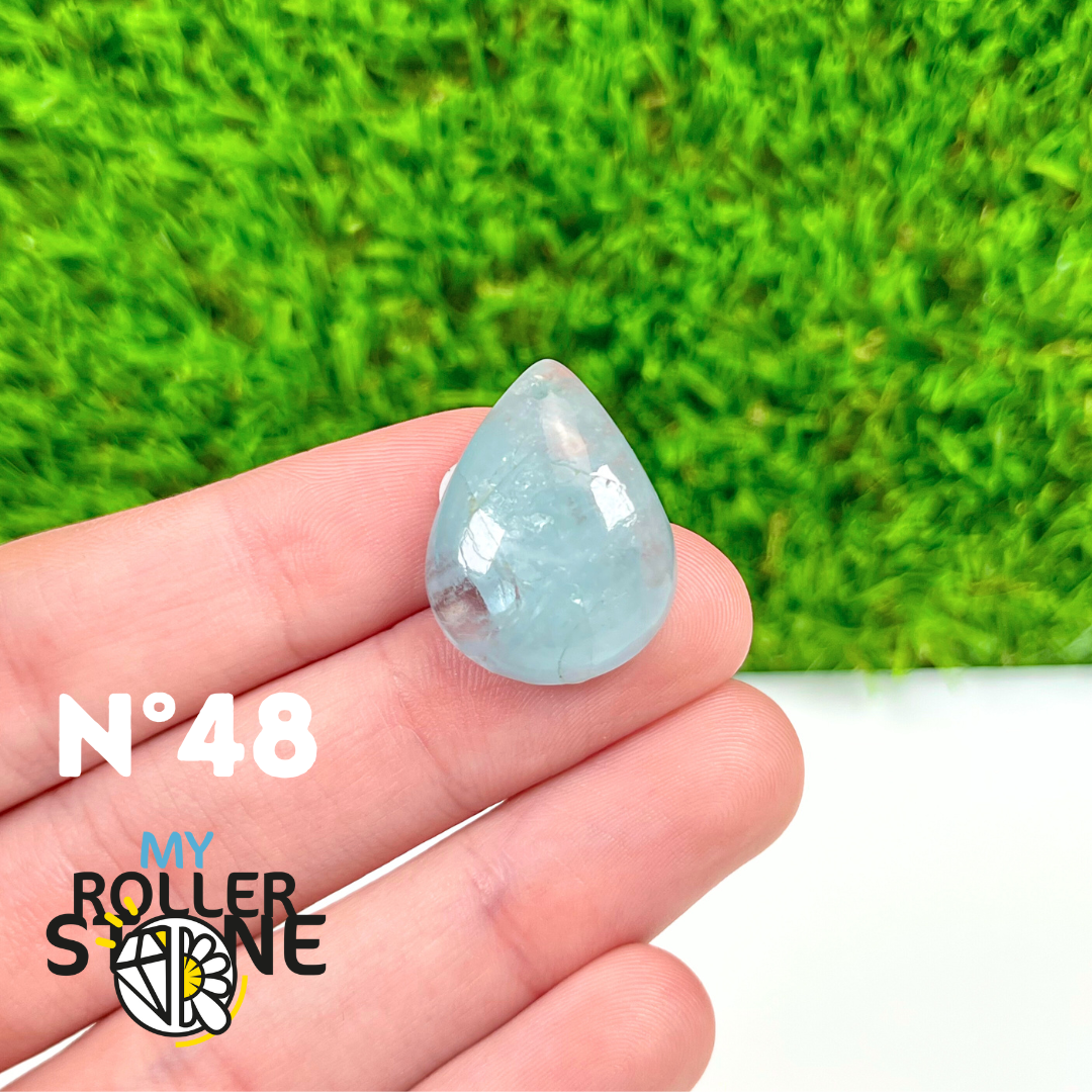 Pendentif Percé Aigue marine 5A