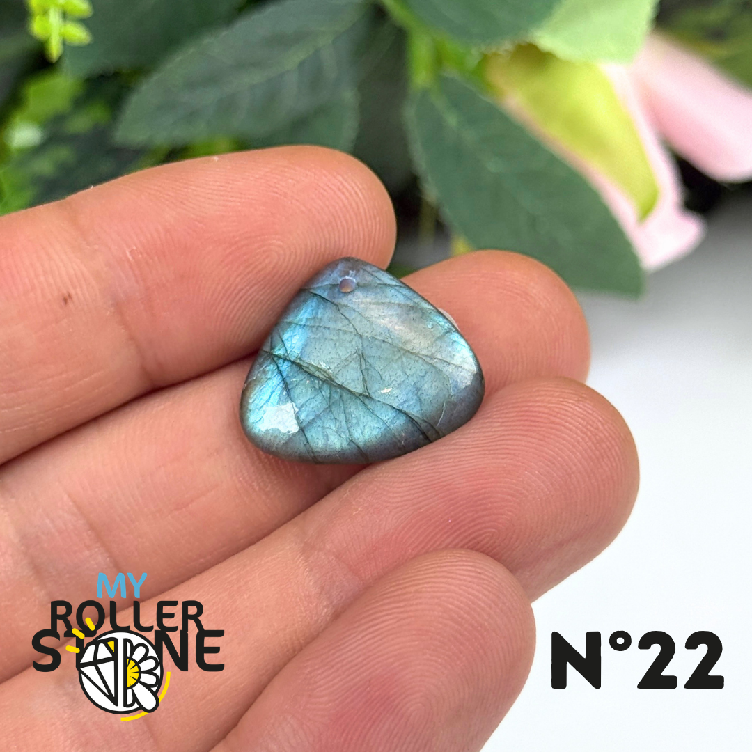 Pendentif Percé Labradorite Multi Fire 5A