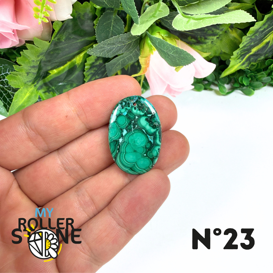 Pendentif Malachite Percé 5A