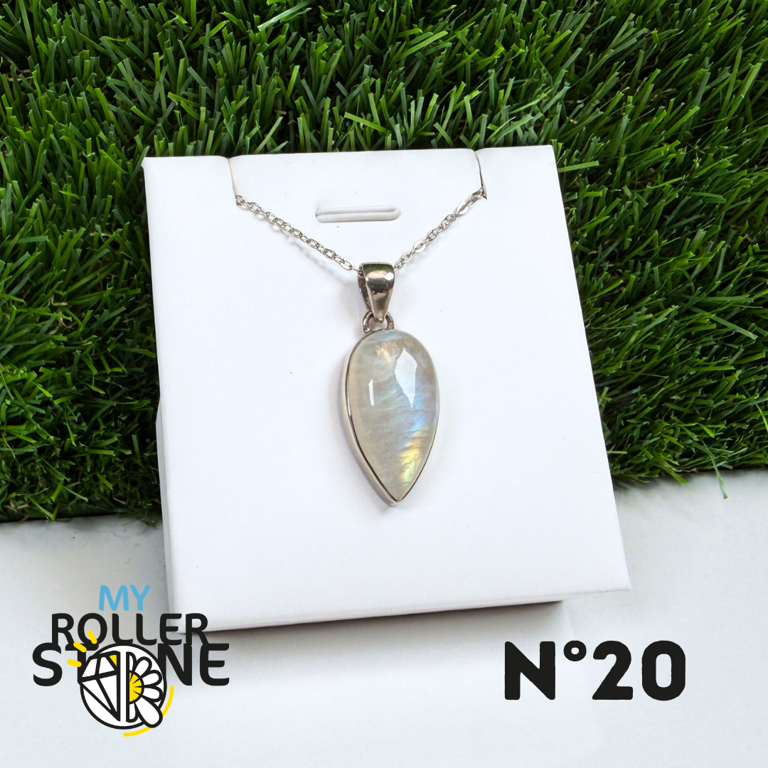 Pendentif Pierre de Lune Argent #20