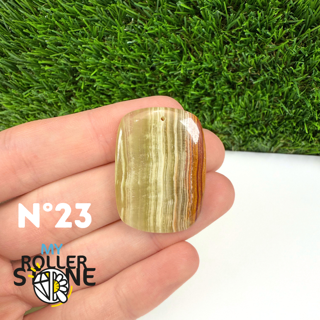 Pendentif Calcite Verte 5A Percé