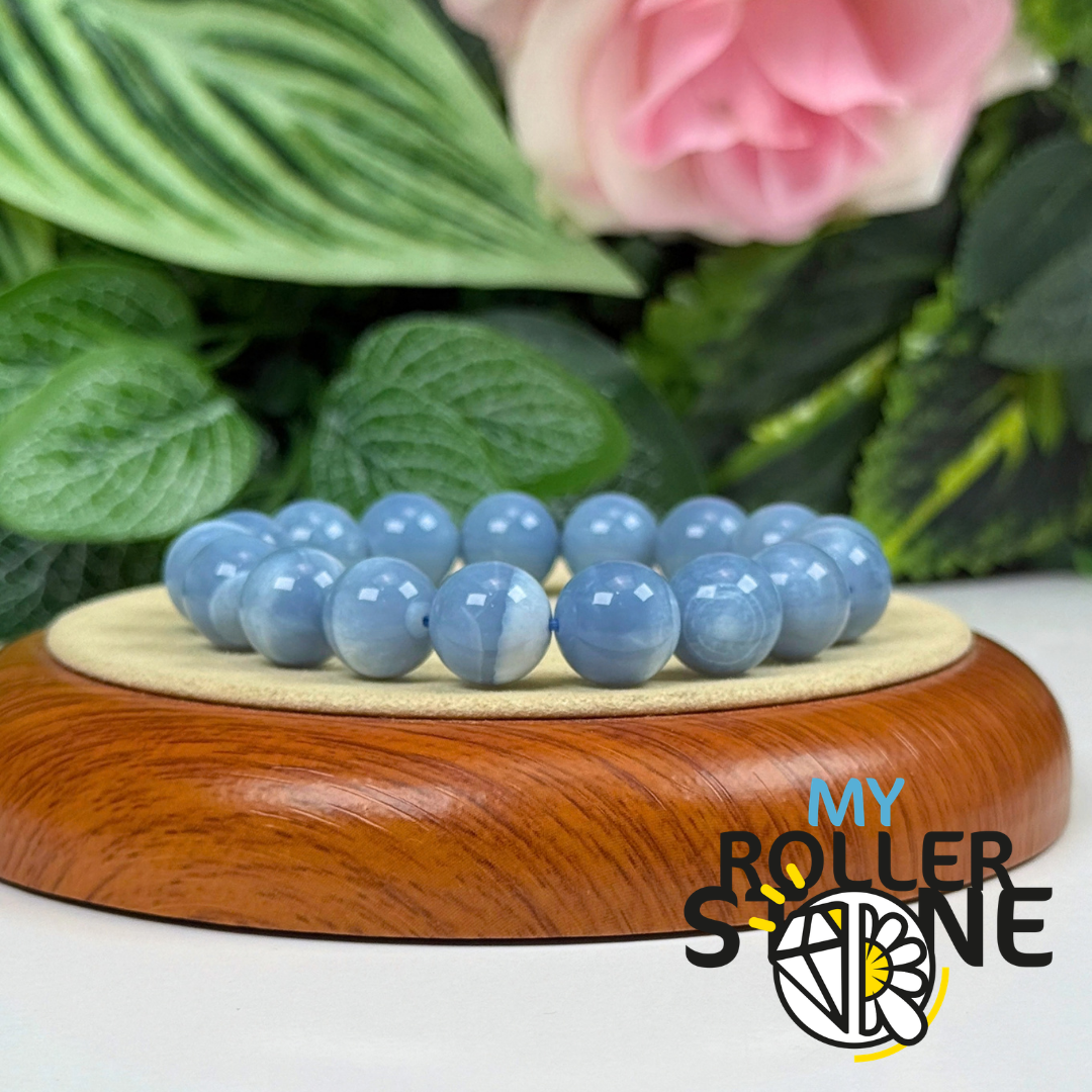 Bracelet en Opale Bleue de Madagascar