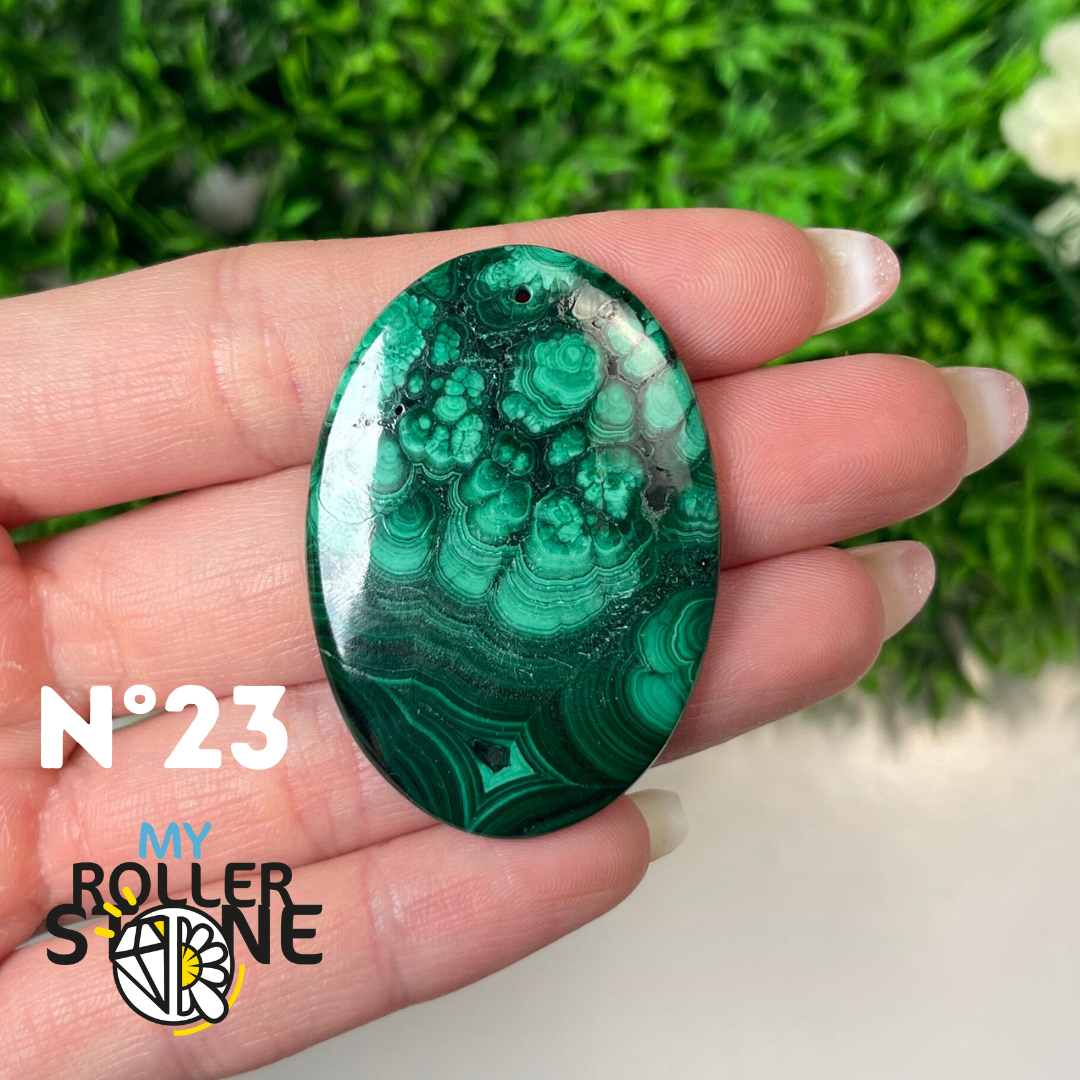 Pendentif Malachite 5A percé