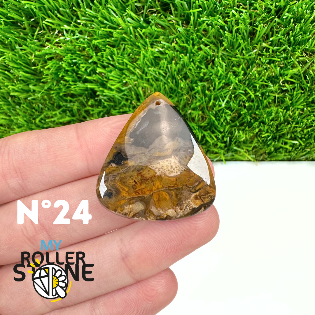 Pendentif Agate Racine de Palmier