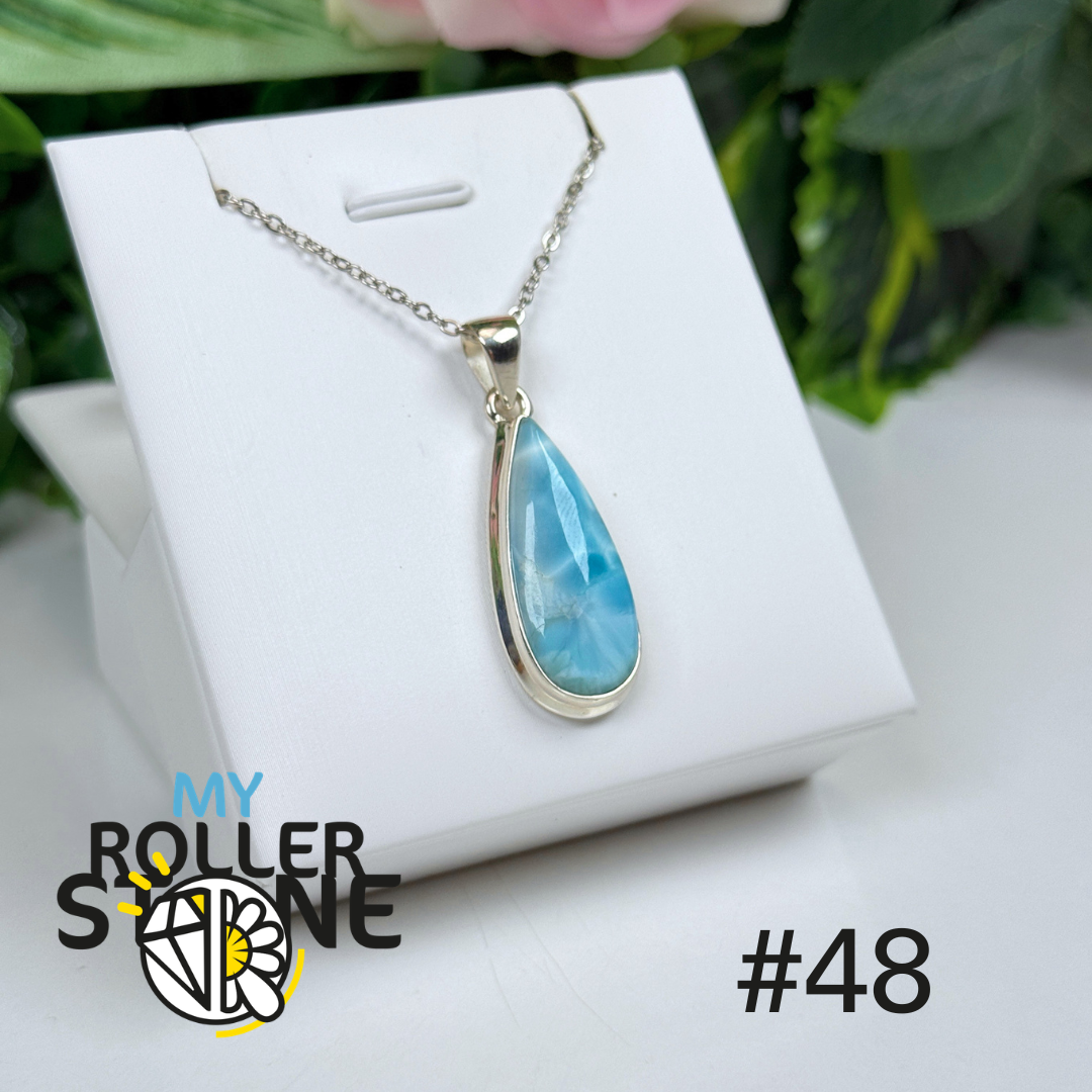 Pendentif argent larimar #IP48