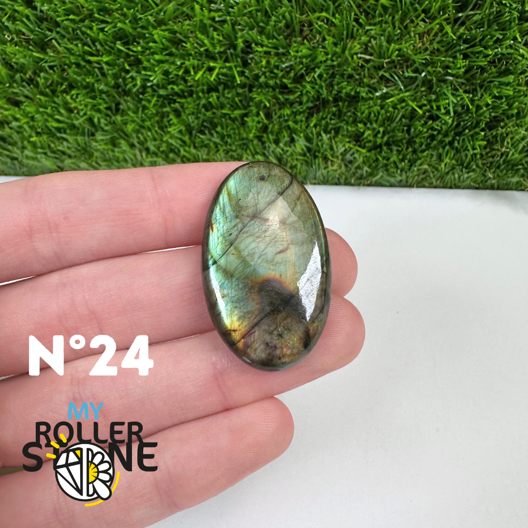 Pendentif Percé Labradorite Multi Fire 5A