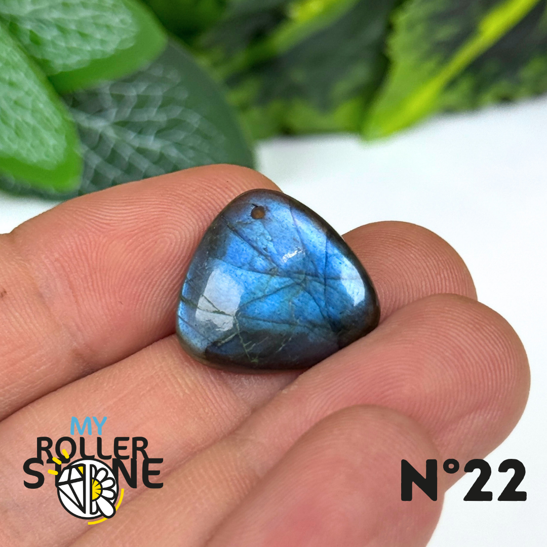 Pendentif Labradorite Blue fire percé 5A