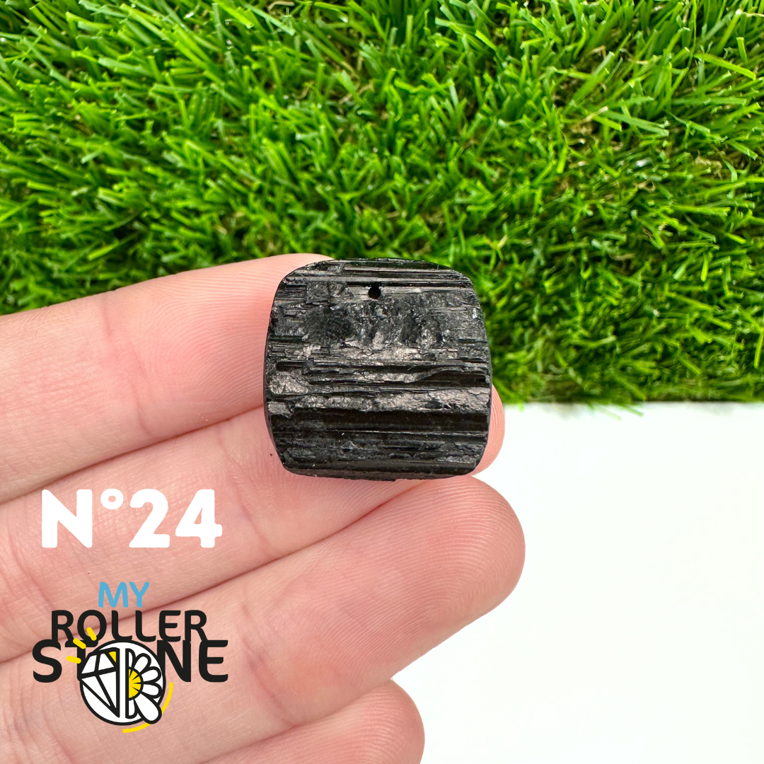 Pendentif Perce Tourmaline Noire 5A