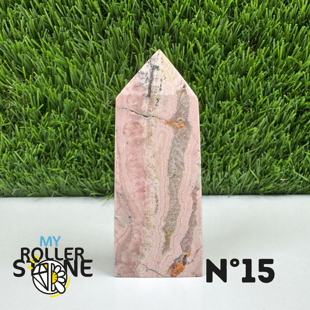 Pointes Pierre Rectangulaire Rhodochrosite