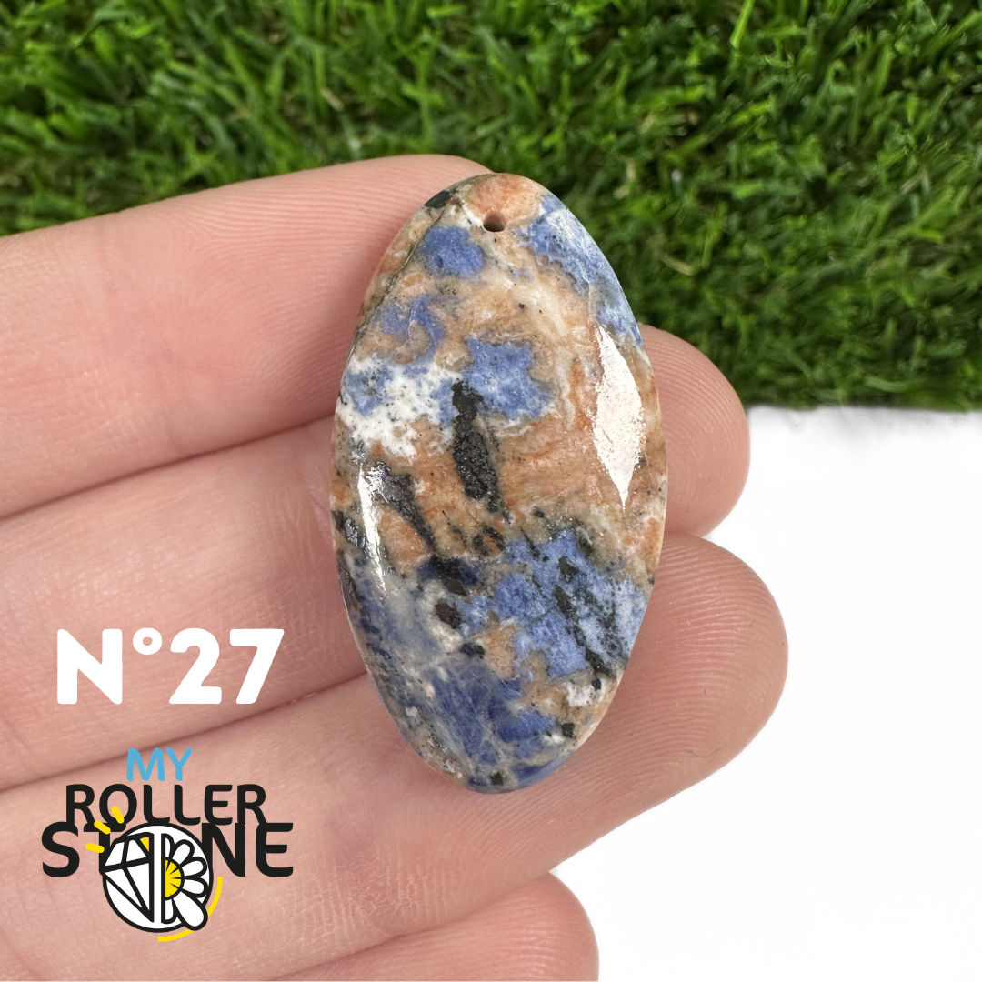 Pendentifs Sodalite Orange Forme Libre 5A