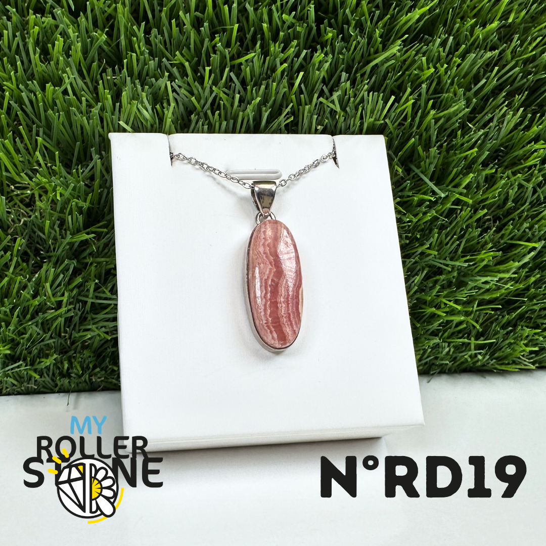 Pendentif Argent Rhodochrosite #19
