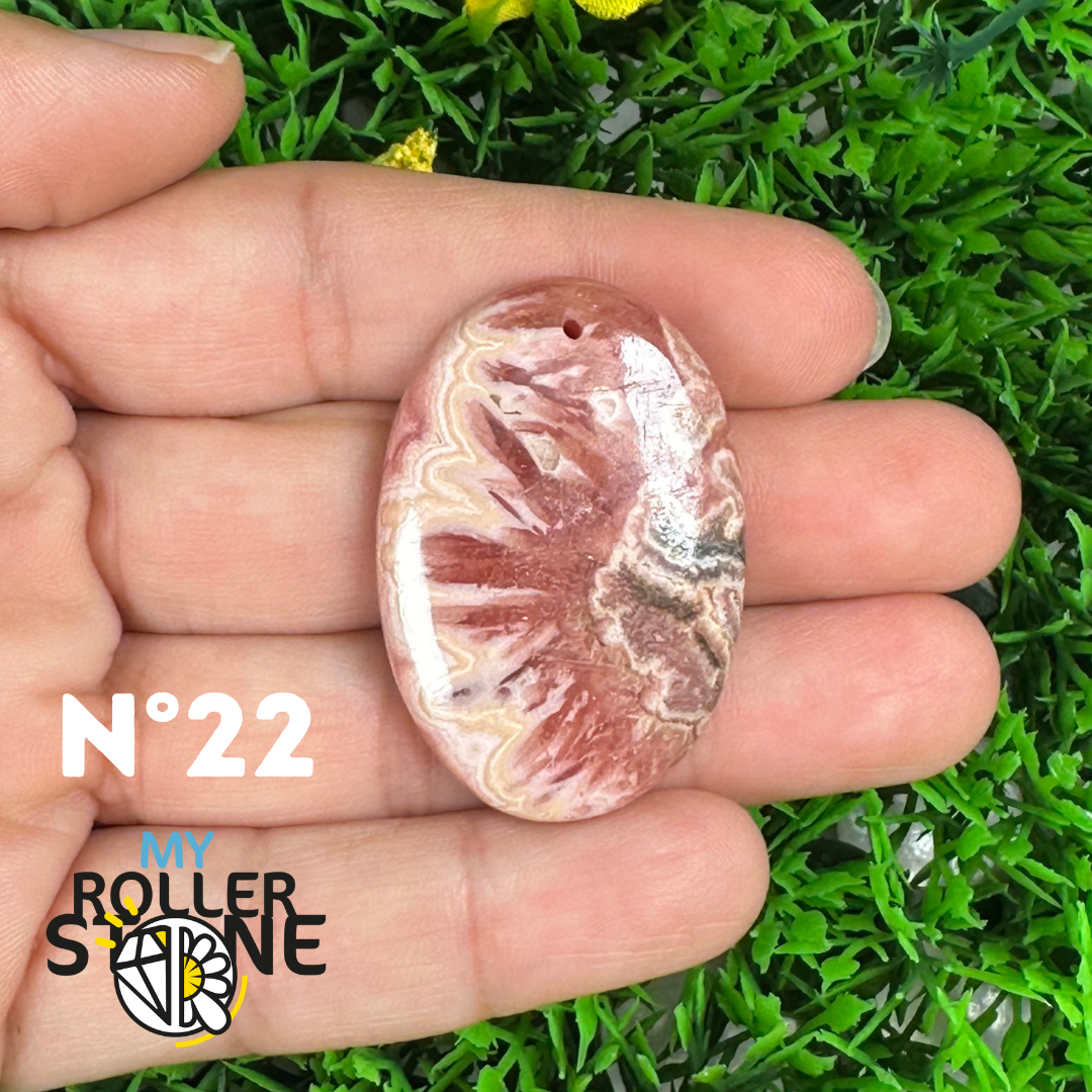 Pendentif Percé Rhodochrosite