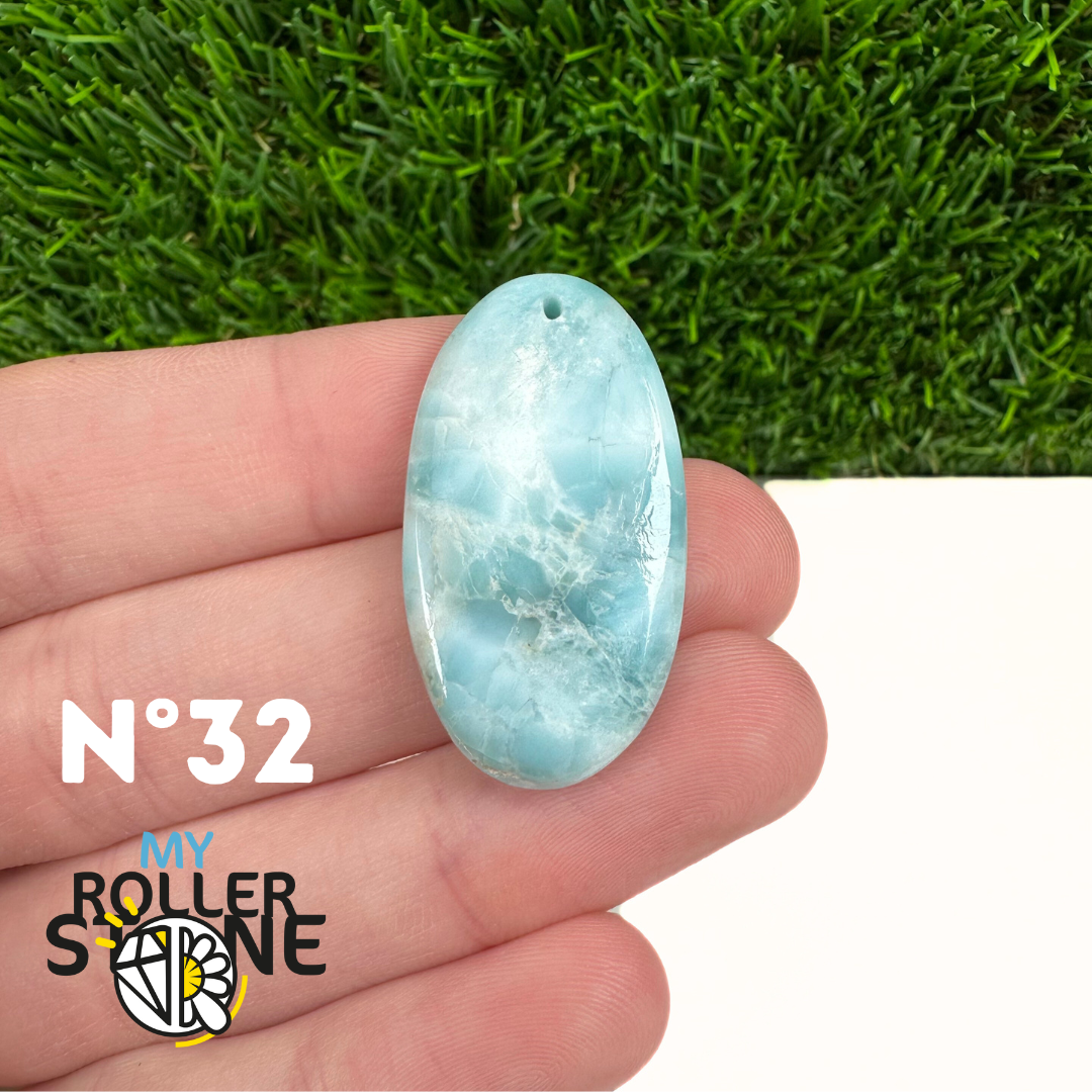 Pendentif Larimar 5A percé