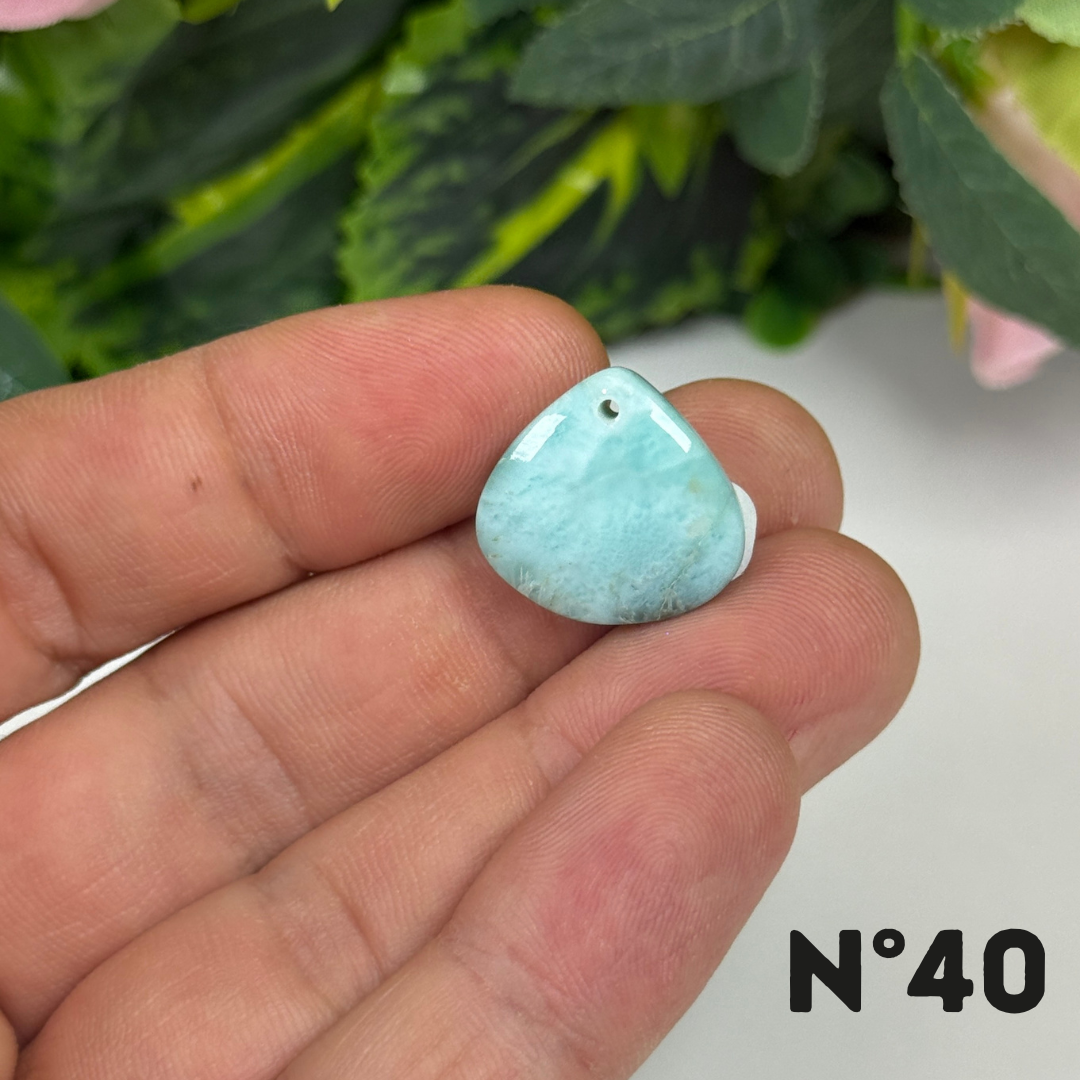 Pendentif Larimar 5A percé