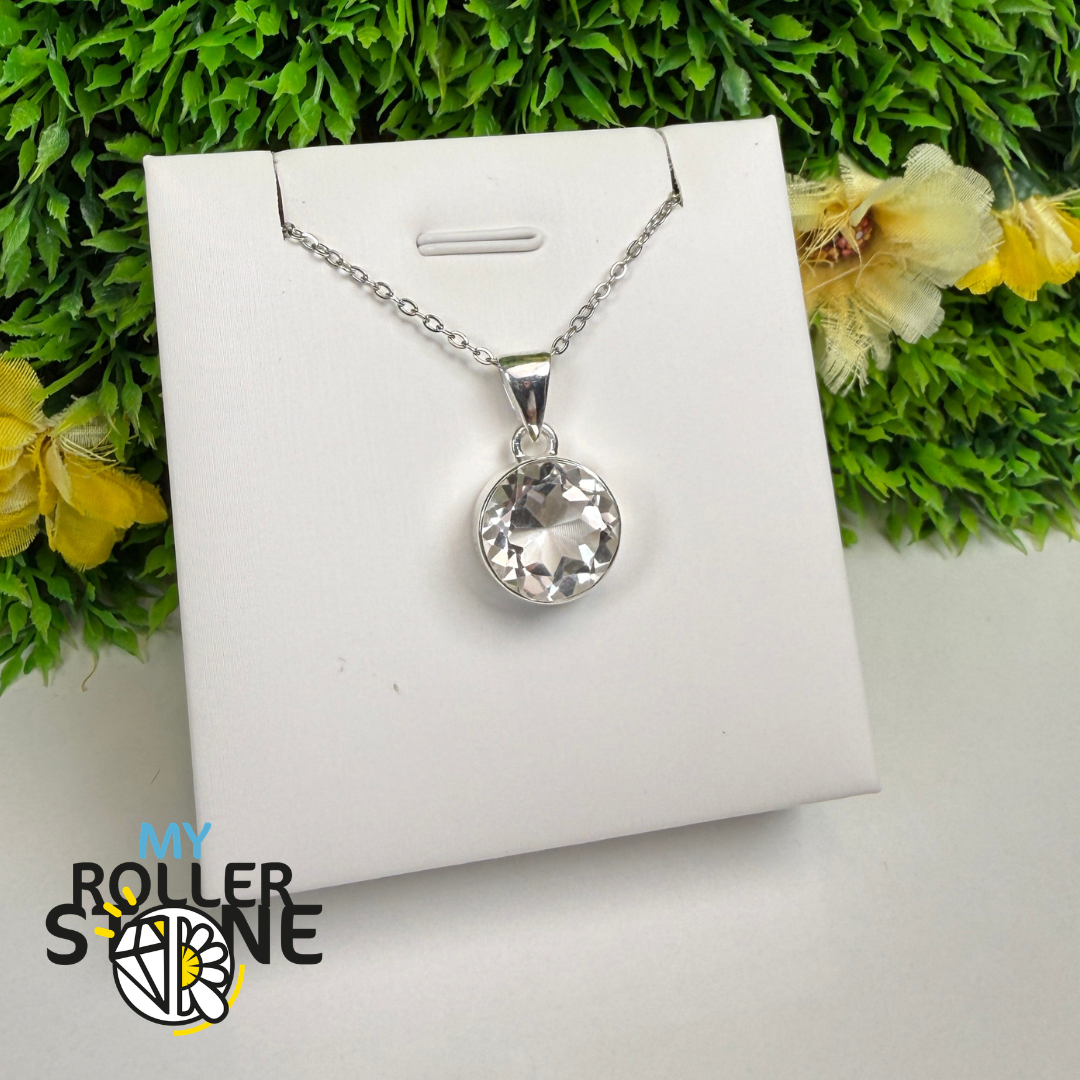 Pendentif Cristal de Roche Argent 925 – CRYP18