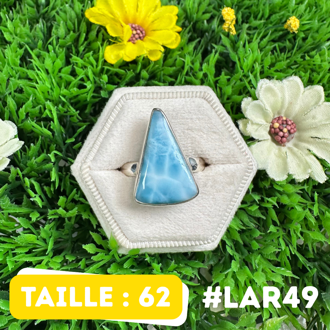 Bague Argent 925 Larimar #LAR49