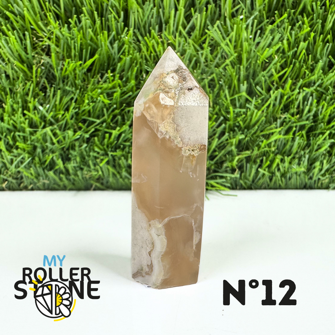 Pointes Pierre Agate Fleur