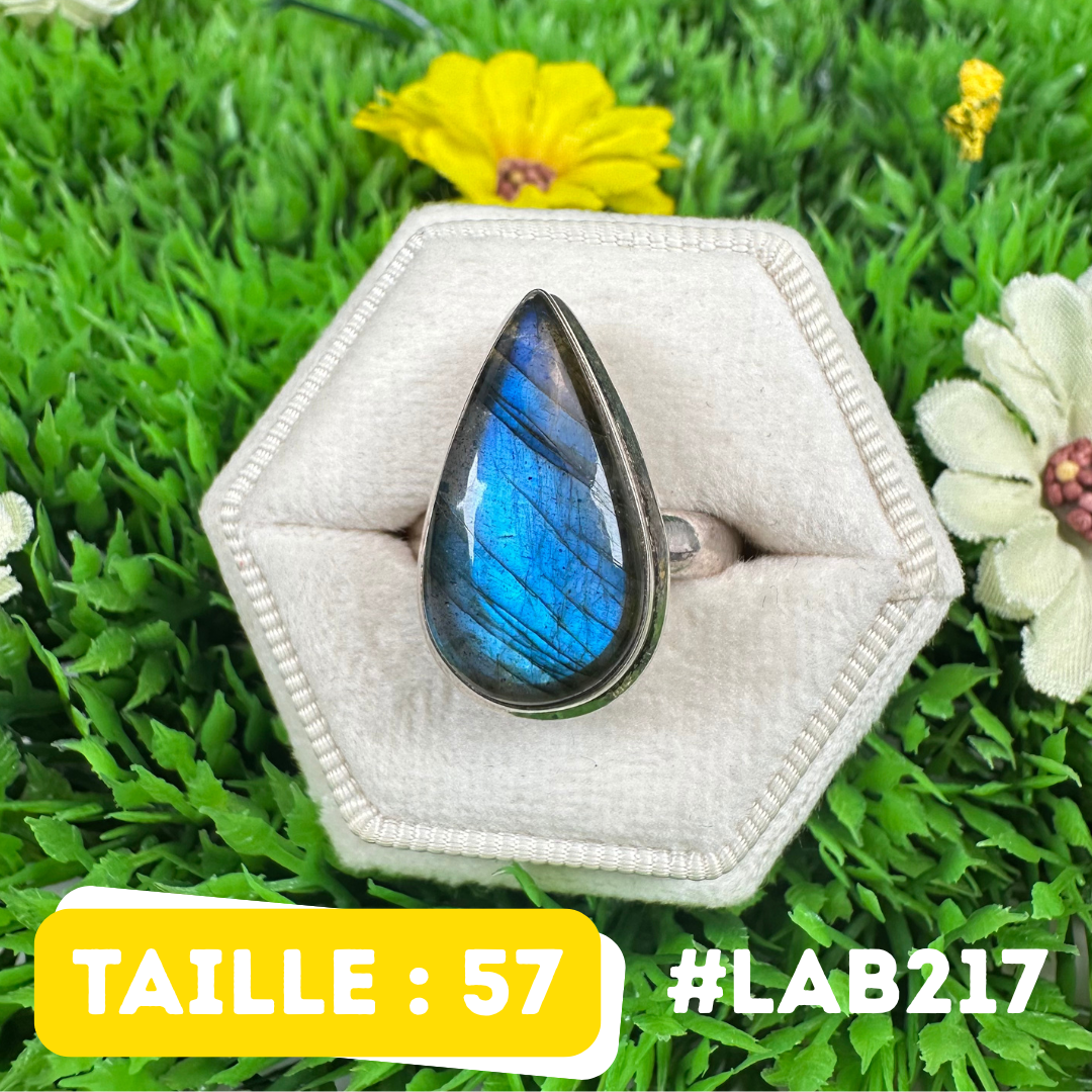 Bague Labradorite Bluefire #LAB217