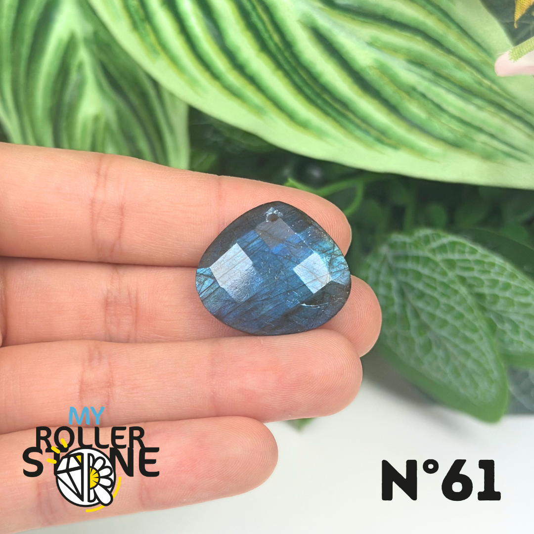 Pendentifs Labradorite Blue Fire Facettée 5A