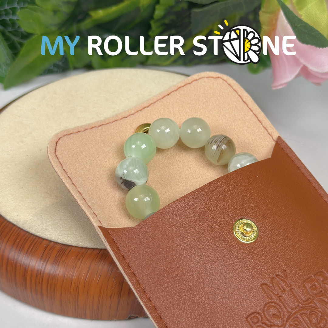 Bracelet perle Calcite verte